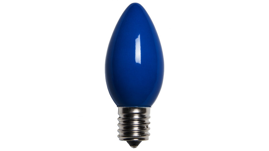 C9 Incandescent Opaque Blue Replacement Bulb