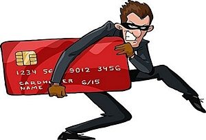 Thief Stealing a Credit Card