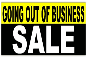 Going Out Of Business Website Banner
