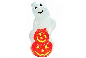 Grand Venture Ghost With Pumpkins Halloween Blow Mold