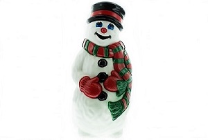 Grand Venture 38" Snowman with Scarf Christmas Blow Mold