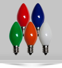 Home Page C7 and C9 Incandescent Replacement Bulbs Image