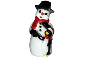 Union Products Snowman with Penguin Christmas Blow Mold Originally Manufactured by TPI.